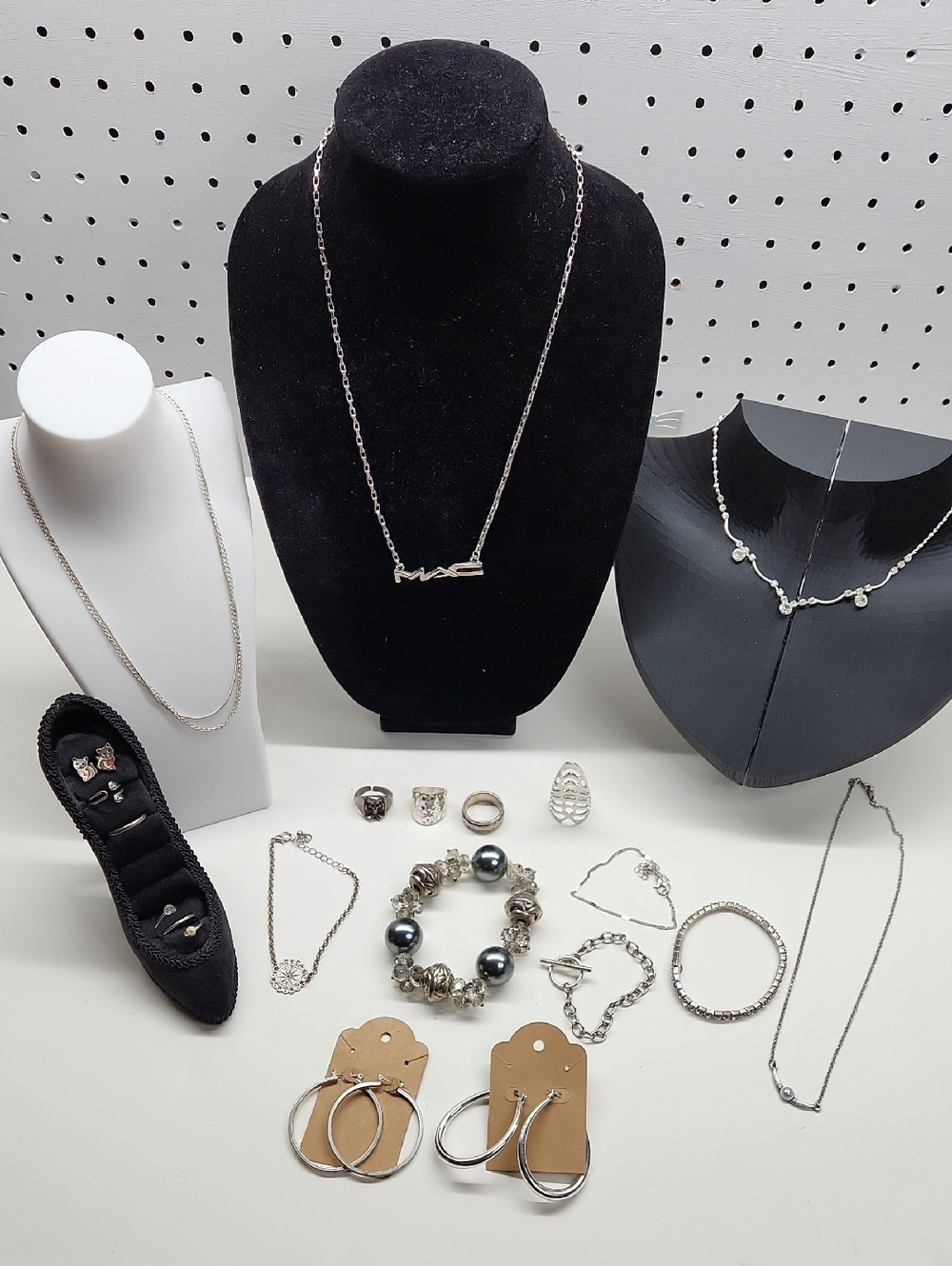 Silver-tone Mixed Bundle of Jewelry